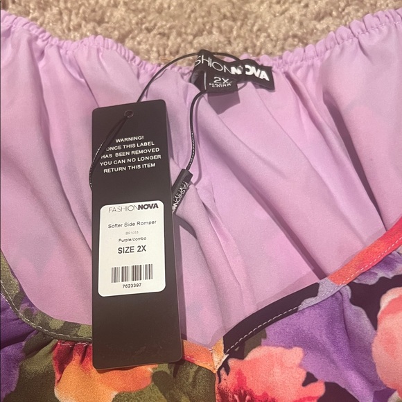 Floral and Geometric Patterned Dress and Romper - Picture 3 of 8